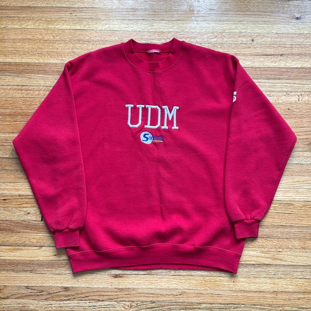 Vintage University Of Detroit Mercy Crewneck / XL / Softball